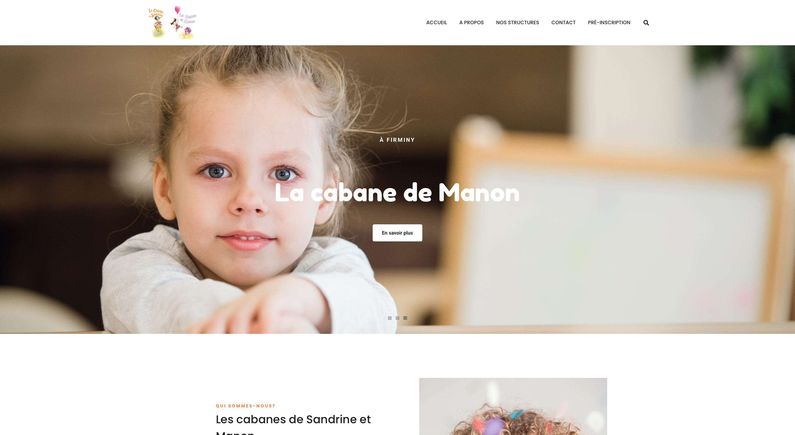 ANGELIQUE DAMOUR - projet LES CABANE DE SANDRINE ET MANON - home page