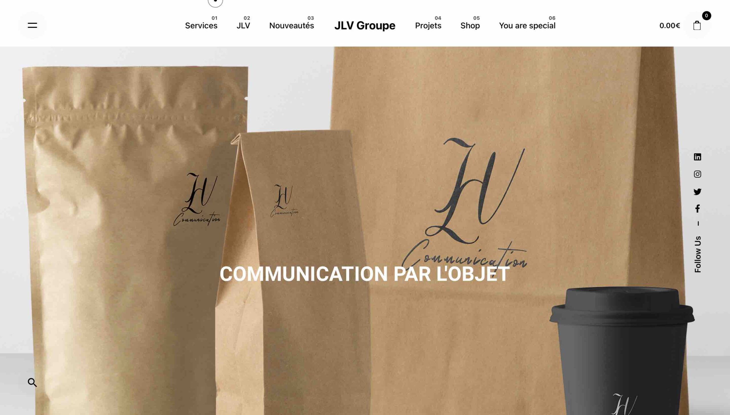 ANGELIQUE DAMOUR - projet JLC COMMUNICATION - home page
