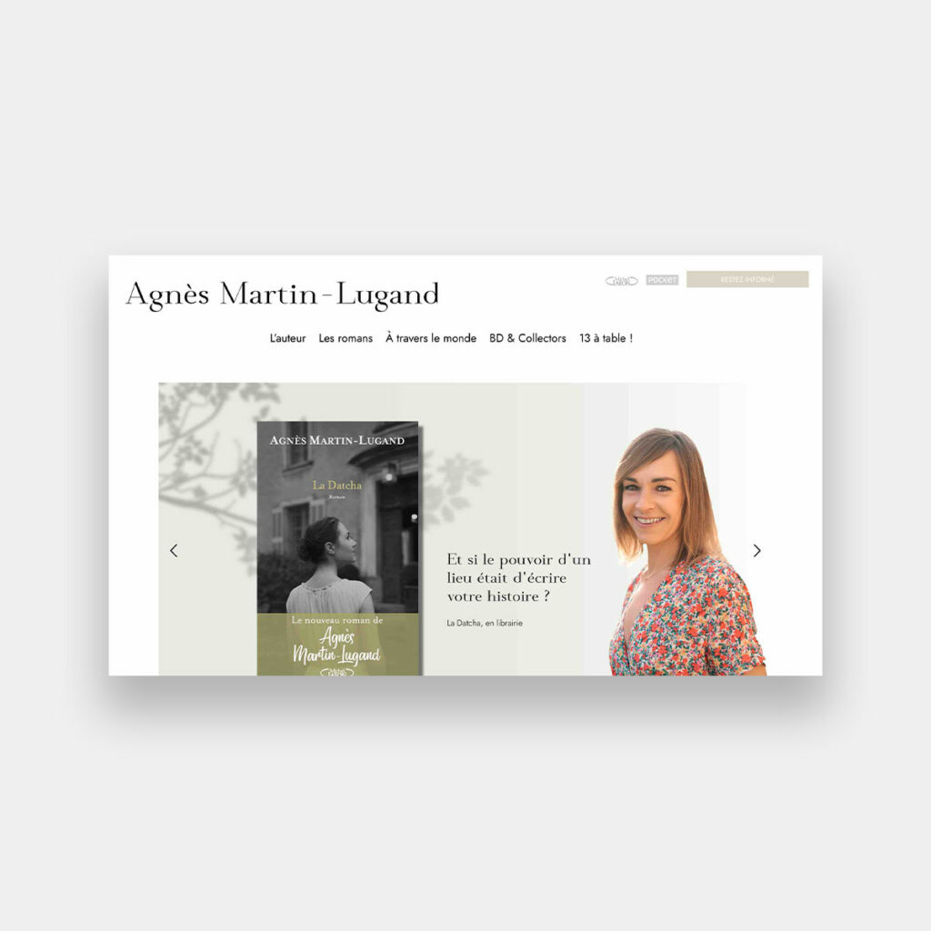 ANGELIQUE DAMOUR - projet AGNES MARTIN LUGAND - home page carré sur fond gris