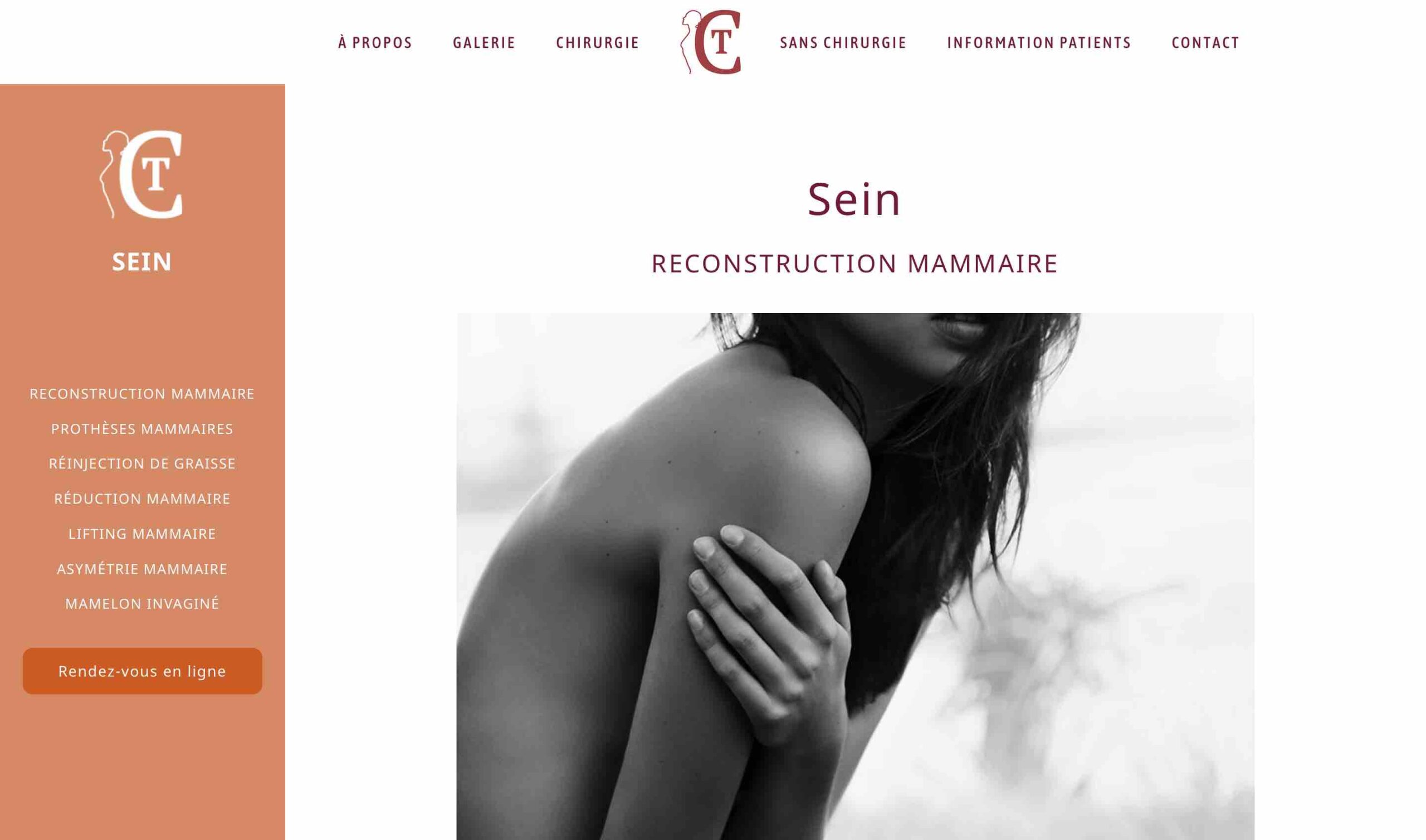 ANGELIQUE DAMOUR - projet DR COLSON - page chirurgie seins