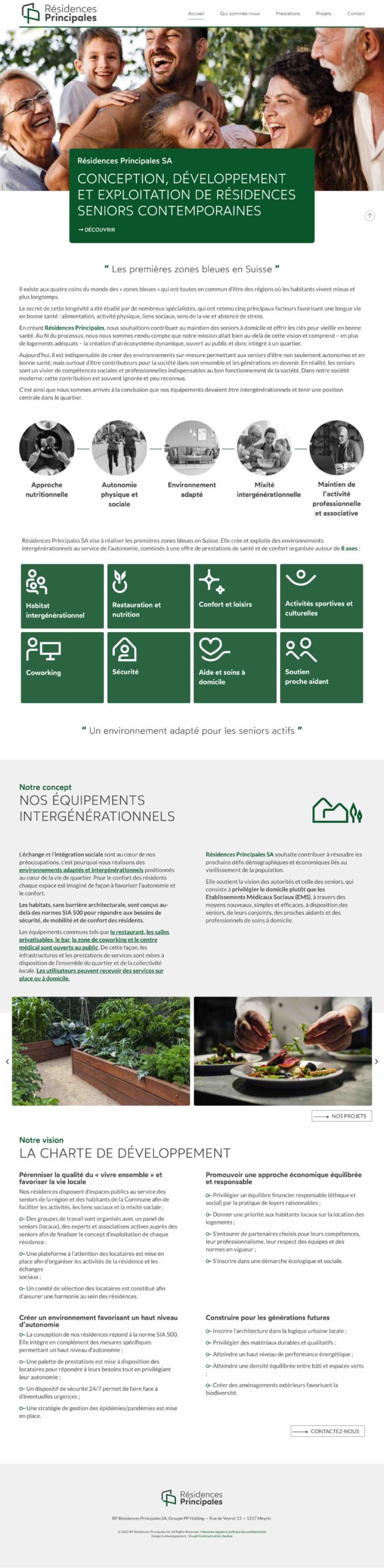Création de site vitrine sur-mesure et responsive - ANGELIQUE DAMOUR Design Studio - Résidences principales - accueil full